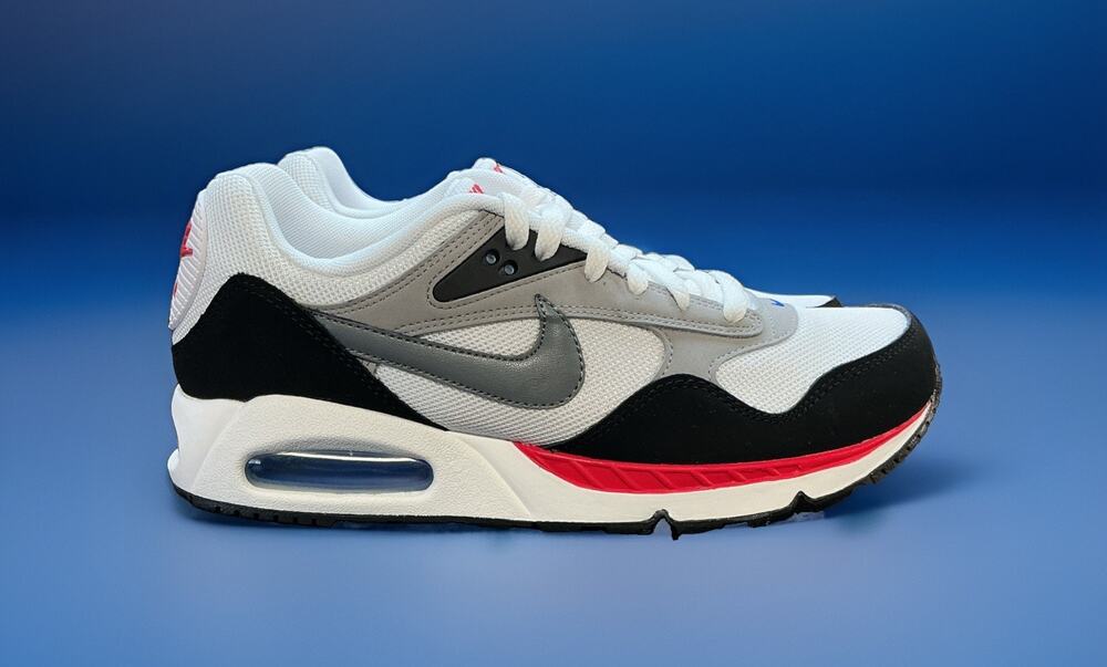 MEN’S SIZE 9 Nike Air Max Correlate White/Grey/Black/Red Athletic Shoes/Sneakers